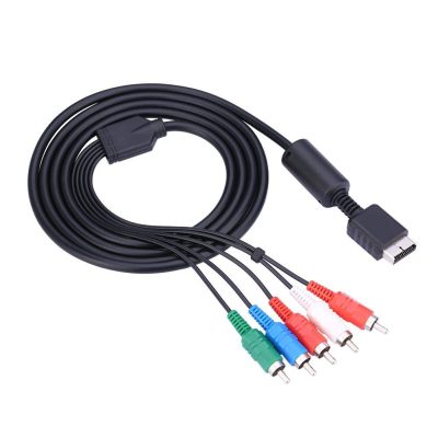Audio/Video Cable for, AV Multi Out to Component Connection AV Cable Cord for for PS2 for PS3 Game Console, 6FT