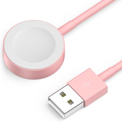 2026 Upgraded for Apple Watch Charger USB Magnetic Fast Charging Cable Portable Wireless Charging Accessories Compatible with iWatch Series 11/10/9/8/7/6/5/4/3/2 Ultra 3/2/SE-Pink